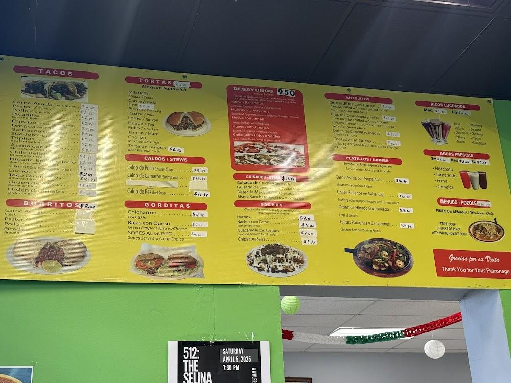 Taqueria Hacienda Tapatia Menu image 1
